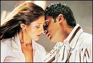 Rimii and Abhishek Bachchan in Dhoom