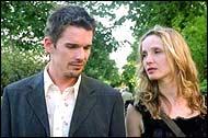 Ethan Hawke and Julie Delpy in Before Sunset