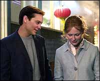 Tobey Maguire and Kirsten Dunst in Spider-Man 2