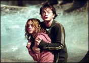 Daniel Radcliffe and Emma Watson in Harry Potter and The Prisoner of Azkaban