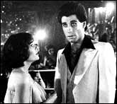 John Travolta in a scene from Saturday Night Fever
