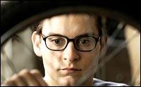 Tobey Macguire as Peter Parker in Spider-Man 2