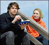 Jim Carrey and Kate Winslet in Eternal Sunshine Of The Spotless Mind