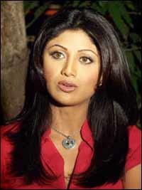 Shilpa Shetty on the sets of Garv