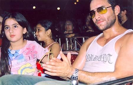 Sarah and Saif Ali Khan