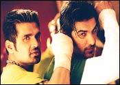 Suniel Shetty and John Abraham in Lakeer