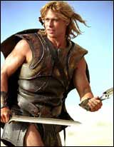 Brad Pitt as Achilles in Troy