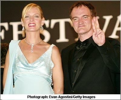 Uma Thurman and Quentin Tarantino