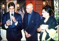 Amitabh Bachchan, Anwar Ali and Mona Mathur Ali