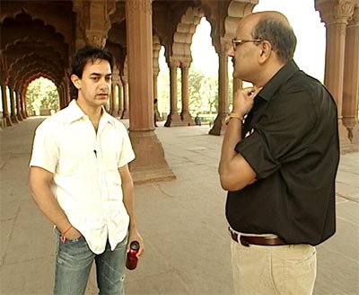 Aamir Khan with Shekhar Gupta