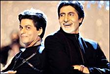 SRK and Amitabh in Kabhi Khushi Kabhie Gham