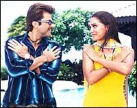 Anil Kapoor and Lara Dutta in No Entry