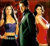 Lara Dutta, Bobby Deol and Gul Panag in Jurm