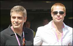 George Clooney and Brad Pitt