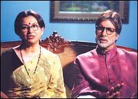 Sharmila Tagore and Amitabh Bachchan in Viruddh