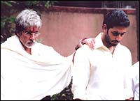 Amitabh and Abhishek Bachchan