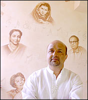 Sameer, at his studio