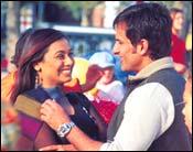 Rani Mukerji and Saif Ali Khan in Hum Tum