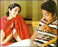 Sridevi and Kamal Haasan in Sadma