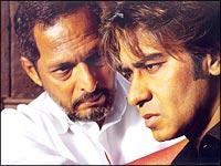 Nana Patekar and Ajay Devgan in Apaharan