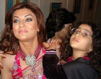 Sushmita Sen with daughter Renee