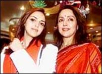 Esha Deol and Hema Malini