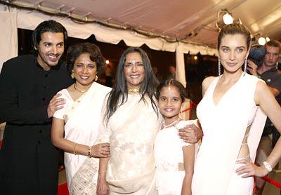 John Abraham, Seema Biswas, Deepa Mehta, Sarala and Lisa Ray