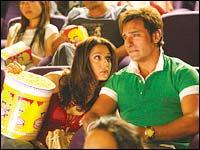 Preity Zinta and Saif Ali Khan in Salaam Namaste