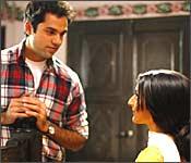 Abhay Deol and Soha Ali Khan in Ahista Ahista