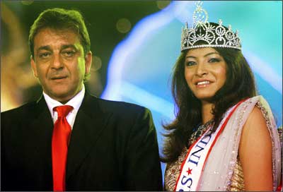 Sanjay Dutt and Gladrags Mrs India 2007 winner Jimmy Nanda 