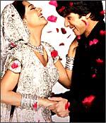 Amrita Rao and Shahid Kapoor in Vivah