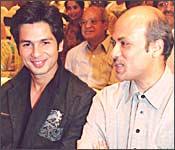 Shahid Kapoor with Sooraj Barjatya