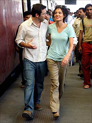 Dan Futterman and Angelina Jolie