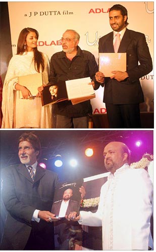 Aishwarya Rai, JP Dutta, Abhishek Bachchan, Amitabh Bachchan, Sameer
