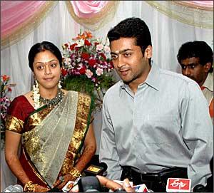 Jyotika and Surya