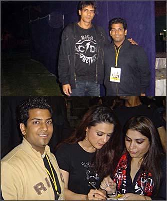 Reader Rajvansh Rai with Arjun Rampal, Preity Zinta