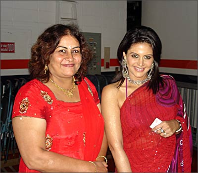 Reader Jyoti Gupta with Mandira Bedi in New York
