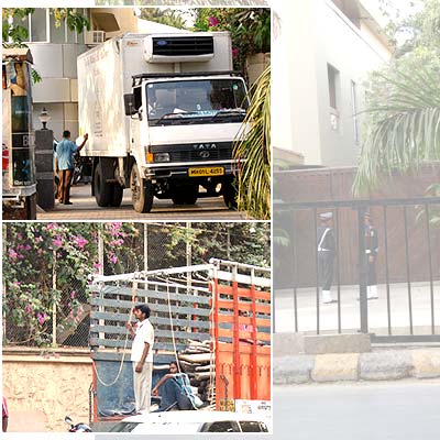 Preparations are on in full swing at Amitabh Bachchan's Mumbai residence, Jalsa