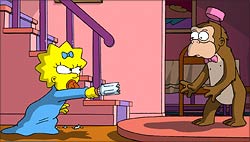 A still from The Simpsons Movie