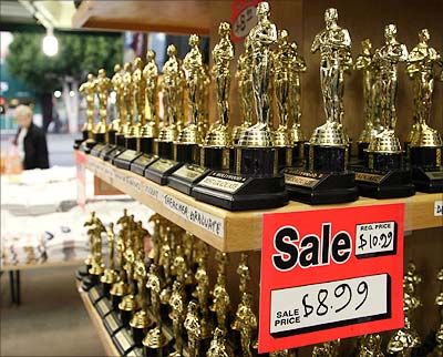Oscar replicas for sale in Hollywood