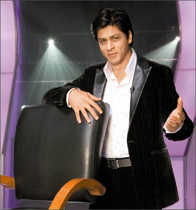 Shah Rukh Khan, on the sets of Kaun Banega Crorepati