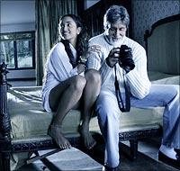 Jiah Khan and Amitabh Bachchan in Nishabd