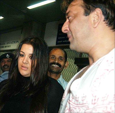 Trishala with her Dad, Sanjay Dutt