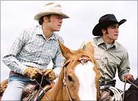 A still from Brokeback Mountain