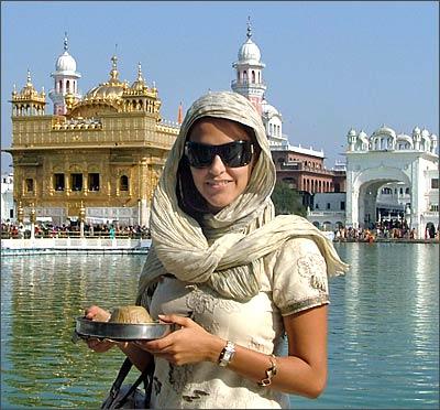 golden temple. Spotted: Neha at Golden Temple