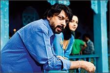 Sanjay Leela Bhansali on the sets of Saawariya.