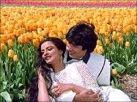 Rekha and Amitabh in Silsila