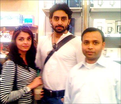 Aishwarya Rai Bachchan and Abhishek Bachchan go shopping in London