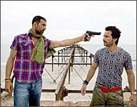 Akshay Kumar and Saif Ali Khan in Tashan