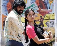 A still from Subramaniyapuram